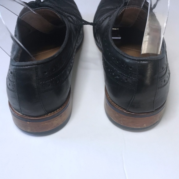 Johnston & Murphy 11.5 Black Leather Oxford Shoes - Picture 5 of 8